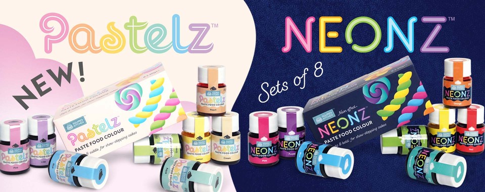 Squires Kitchen Neonz & Pastelz New 8 set